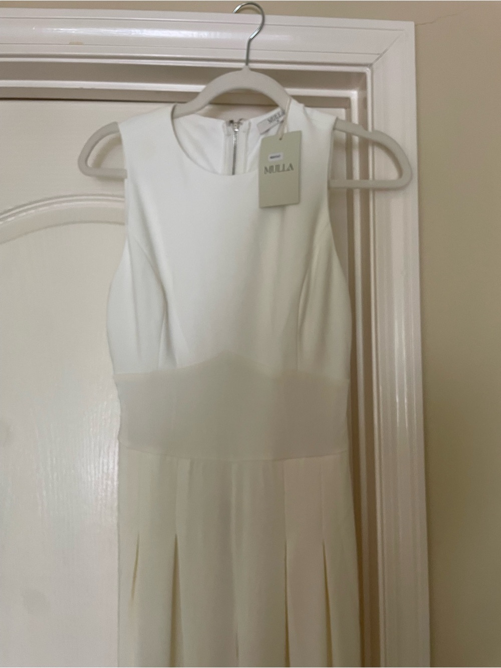 Elegant White Fringe detachable Cape and Jumpsuit Set- 2Piece - Picture 11 of 16